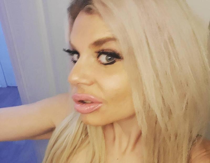 ! DD TALL BLONDE NAUGHTY PLAYMATE... No GAG Reflex